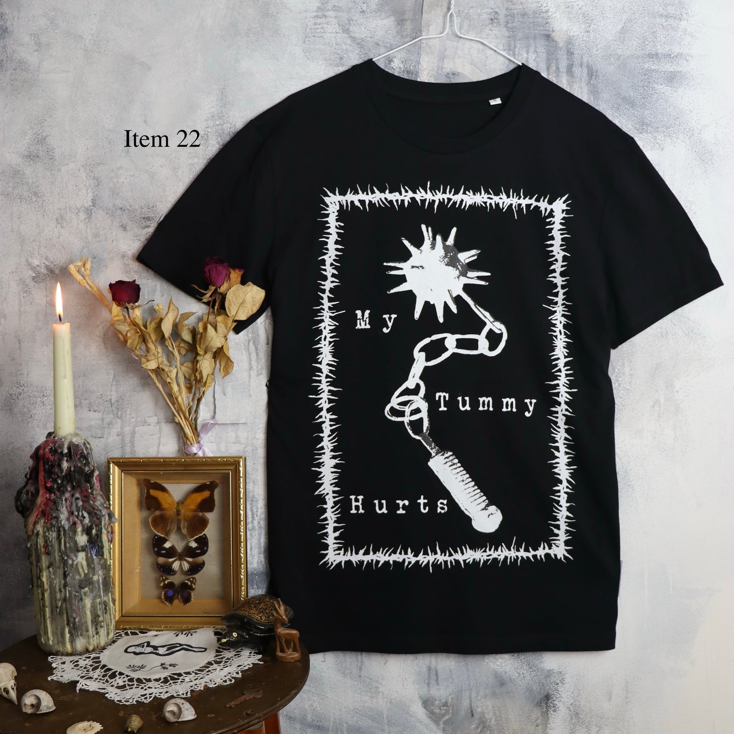 ✶SAMPLE SALE ✶ Item 22:My Tummy Hurts T-shirt ✶ Size: S