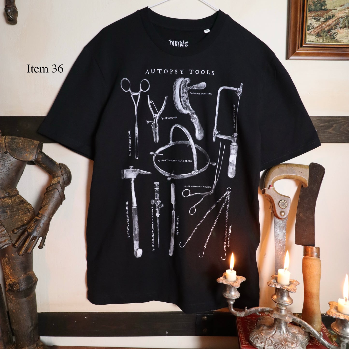 ✶SAMPLE SALE ✶ Item 36: Autopsy tool t-shirt ✶ Size: M