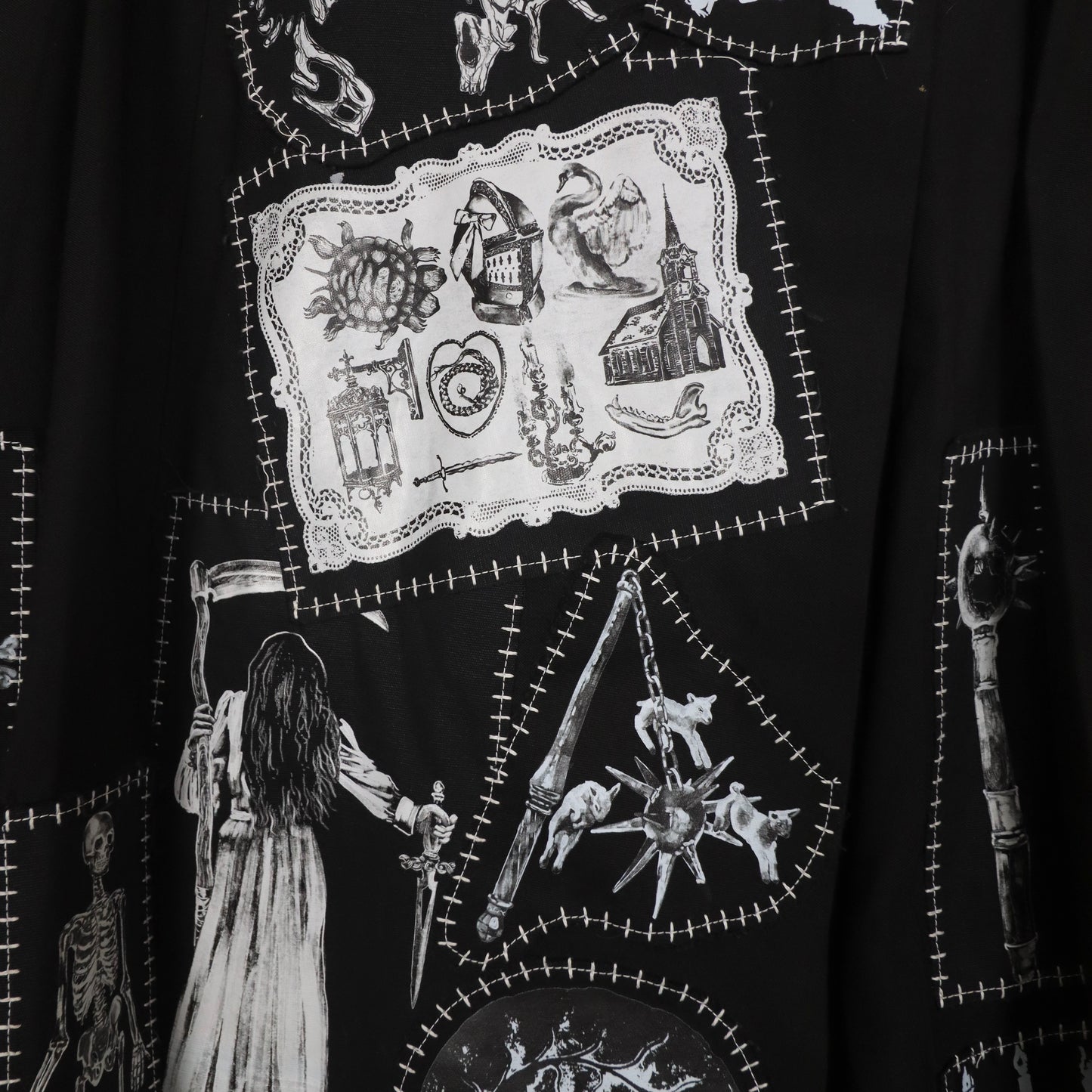 ✶SAMPLE SALE✶ Item 1: Patched Midi Kilt/ UK 14