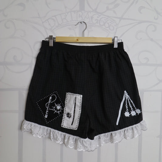 ✶ 1/1 Patched boxer shorts ✶ M / UK10 / US6 / EU38