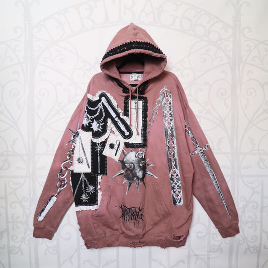 ✶ Pink weaponry hoodie ✶ Size 2XL