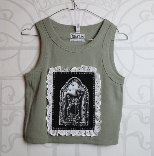 ✶ Fawn cropped tank top ✶