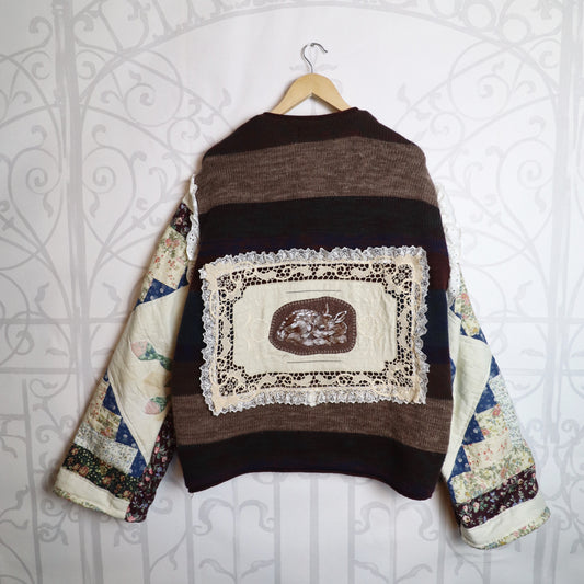 ✶Southern Gothic fawn cardigan ✶ Size L