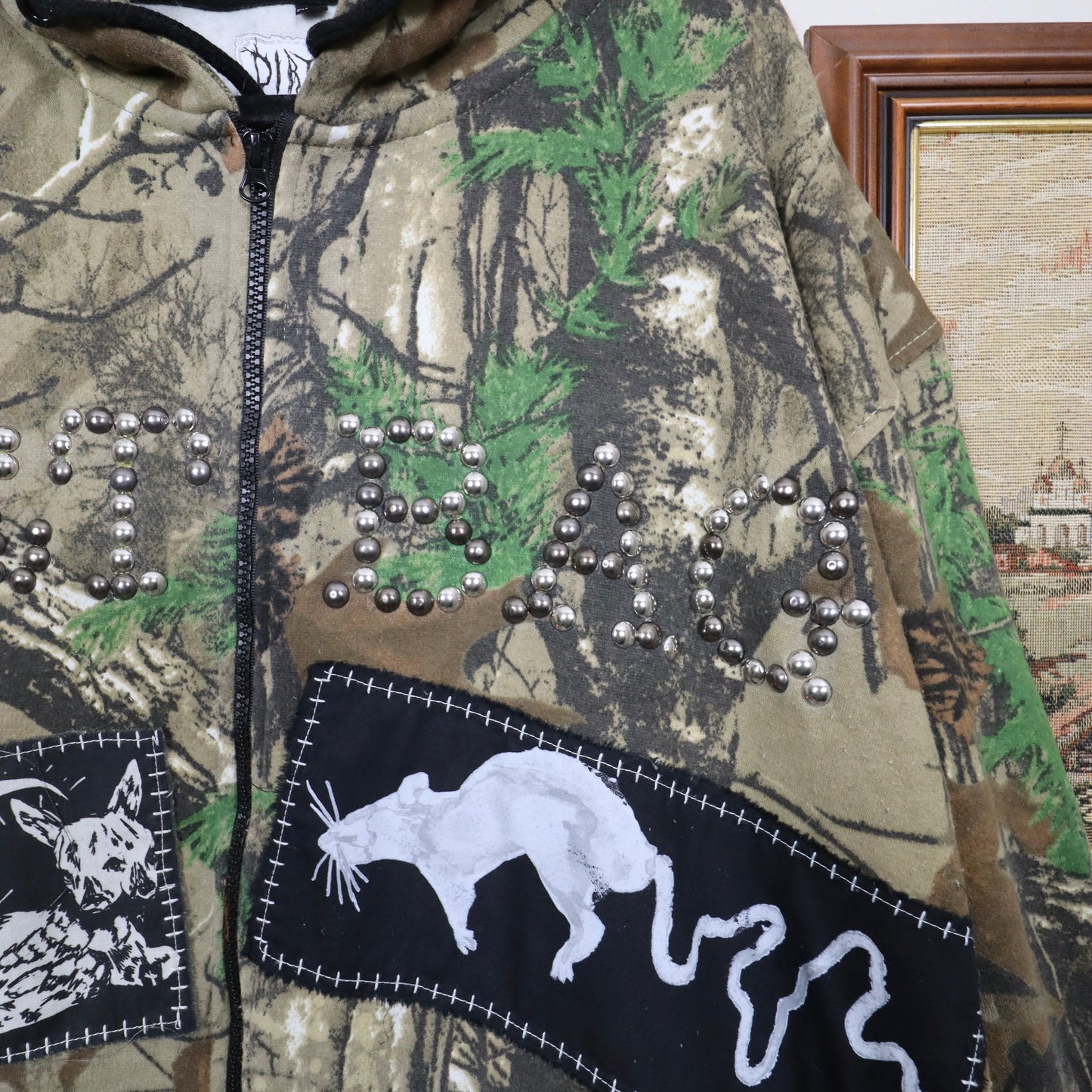✶SAMPLE SALE ✶ Item 11: Camo Zip-Up Hoodie  ✶ Size: XXL