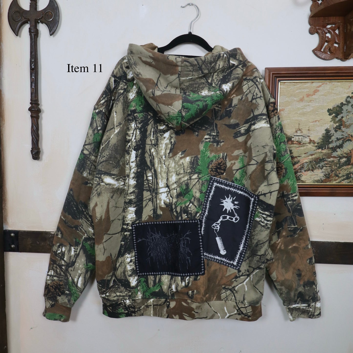 ✶SAMPLE SALE ✶ Item 11: Camo Zip-Up Hoodie  ✶ Size: XXL