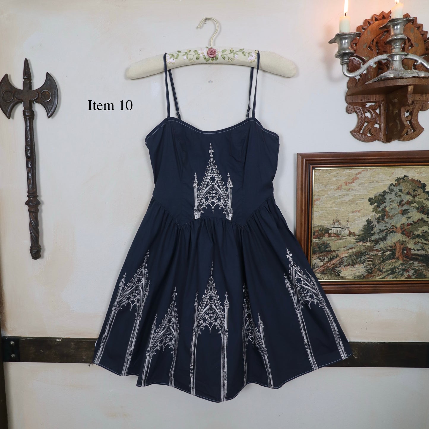 ✶SAMPLE SALE ✶ Item 10: Cathedral print Dress  ✶ size UK6