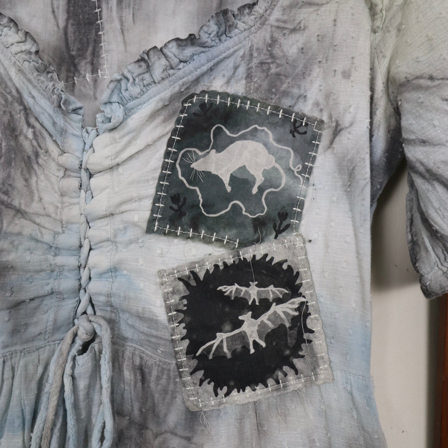 ✶SAMPLE SALE ✶ Item 4: Tie-dye patched dress  ✶ Size: UK 10