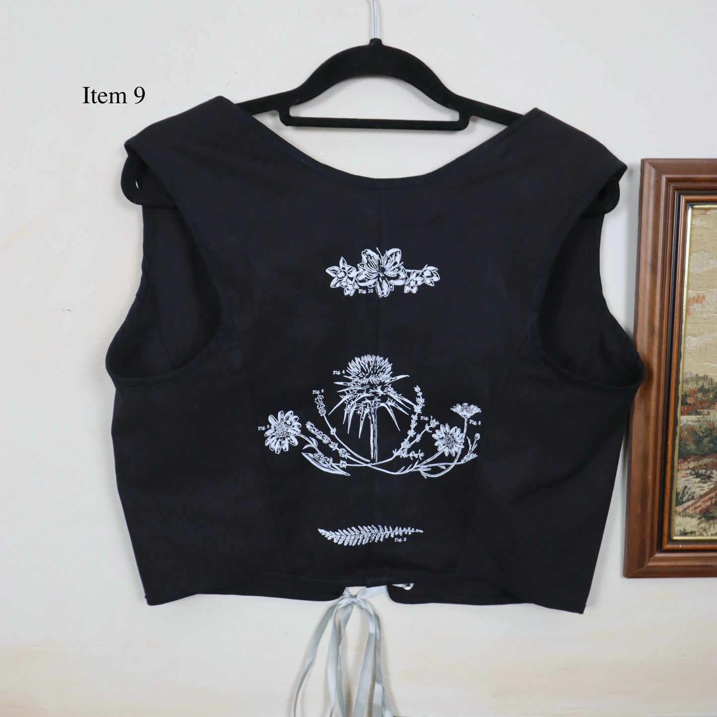 ✶SAMPLE SALE ✶ Item 9: Black Corset Vest  ✶ Size: UK 14