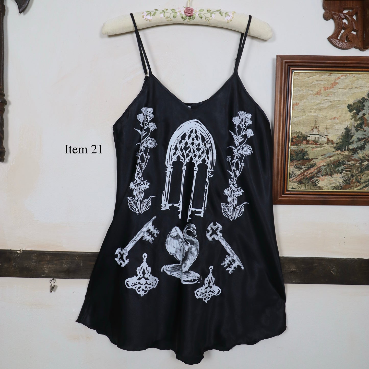 ✶SAMPLE SALE ✶ Item 21: Black Slip Dress  ✶ Size: M