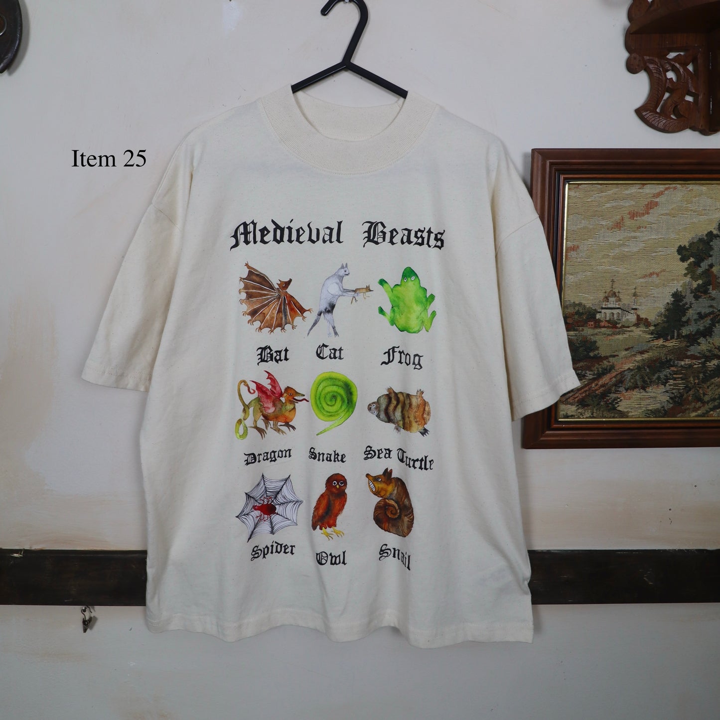 ✶SAMPLE SALE ✶ Item 25: Medieval Beasts T-shirt  ✶ Size: XXS