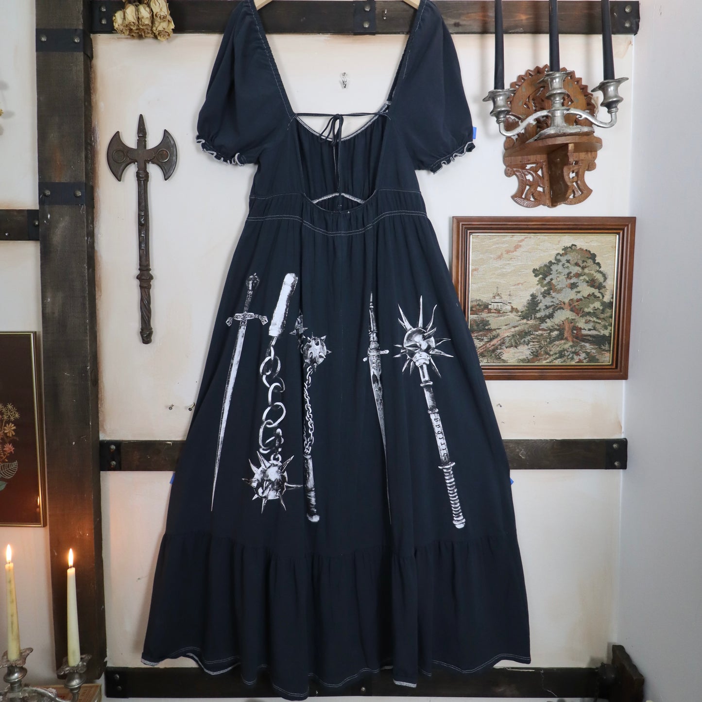 Dark blue weaponry dress ✶ Size UK 18 / US 14 / EU 46