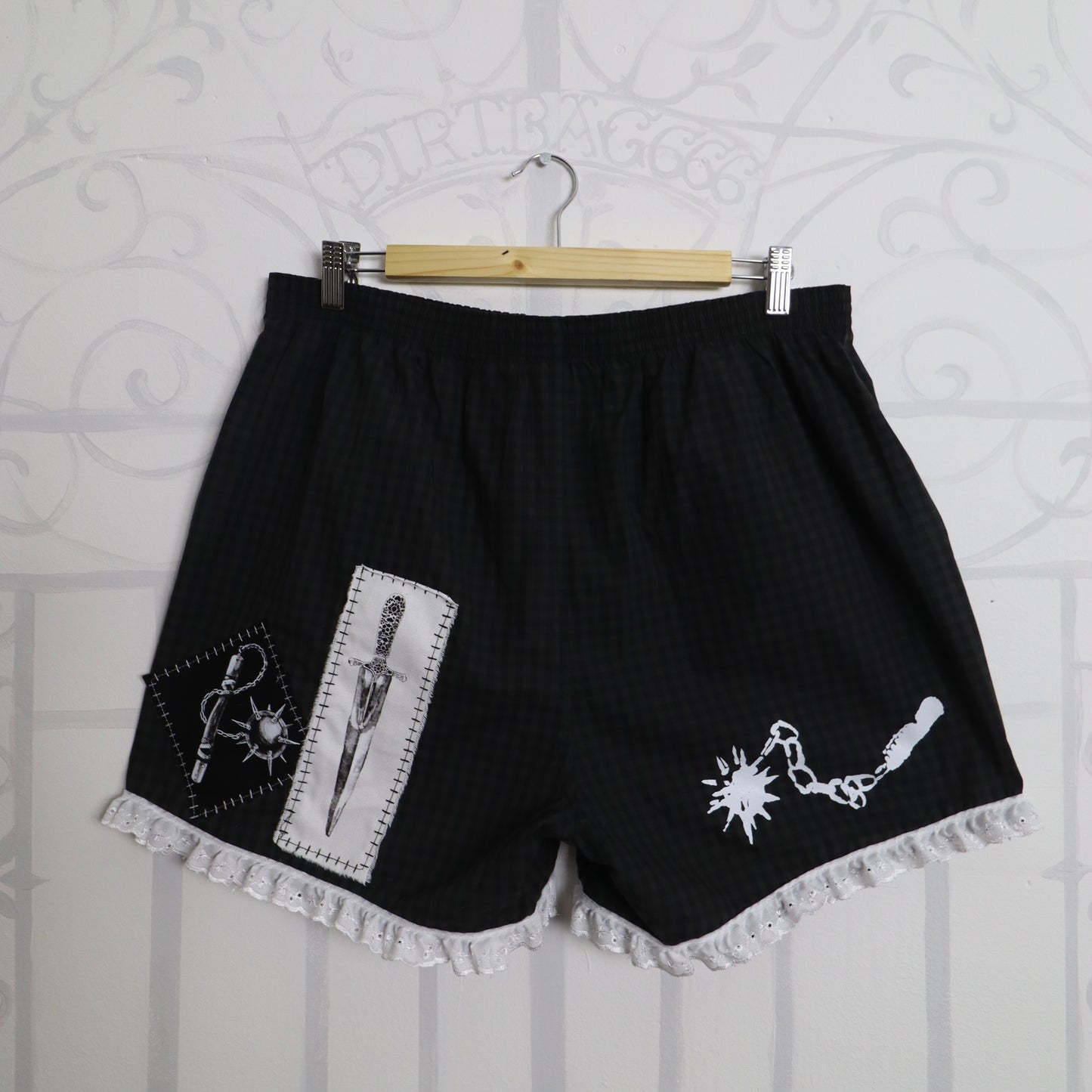 ✶ 1/1 Patched boxer shorts ✶ XL / UK14 / US10 / EU42