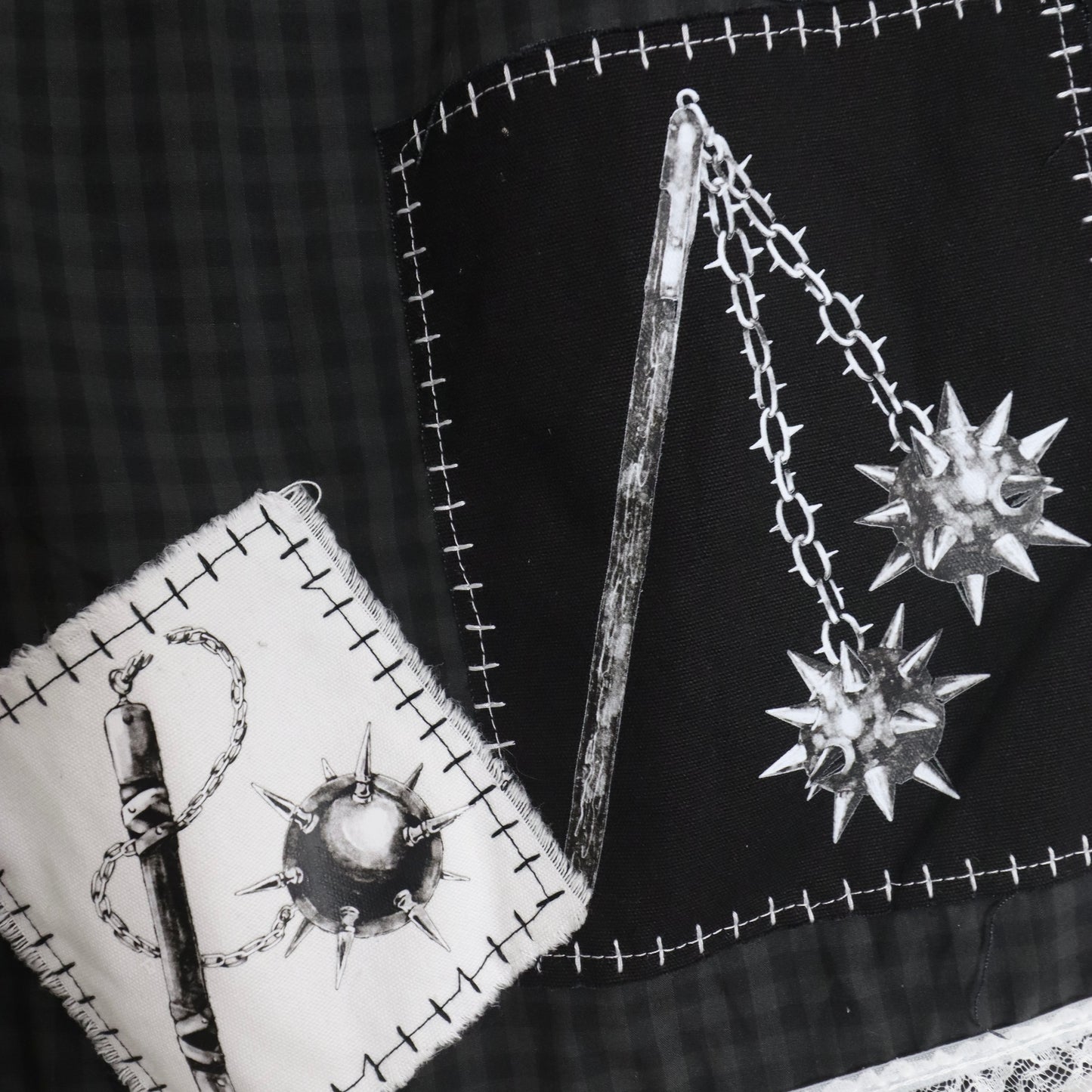 ✶ 1/1 Patched boxer shorts ✶ L / UK12 / US8 / EU40