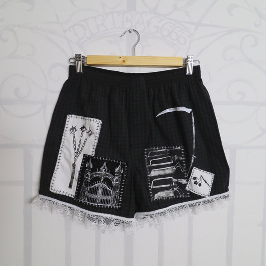 ✶ 1/1 patched boxer shorts ✶ S / UK8 / US4 / EU36