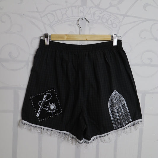✶ 1/1 patched boxer shorts ✶ S / UK8 / US4 / EU36