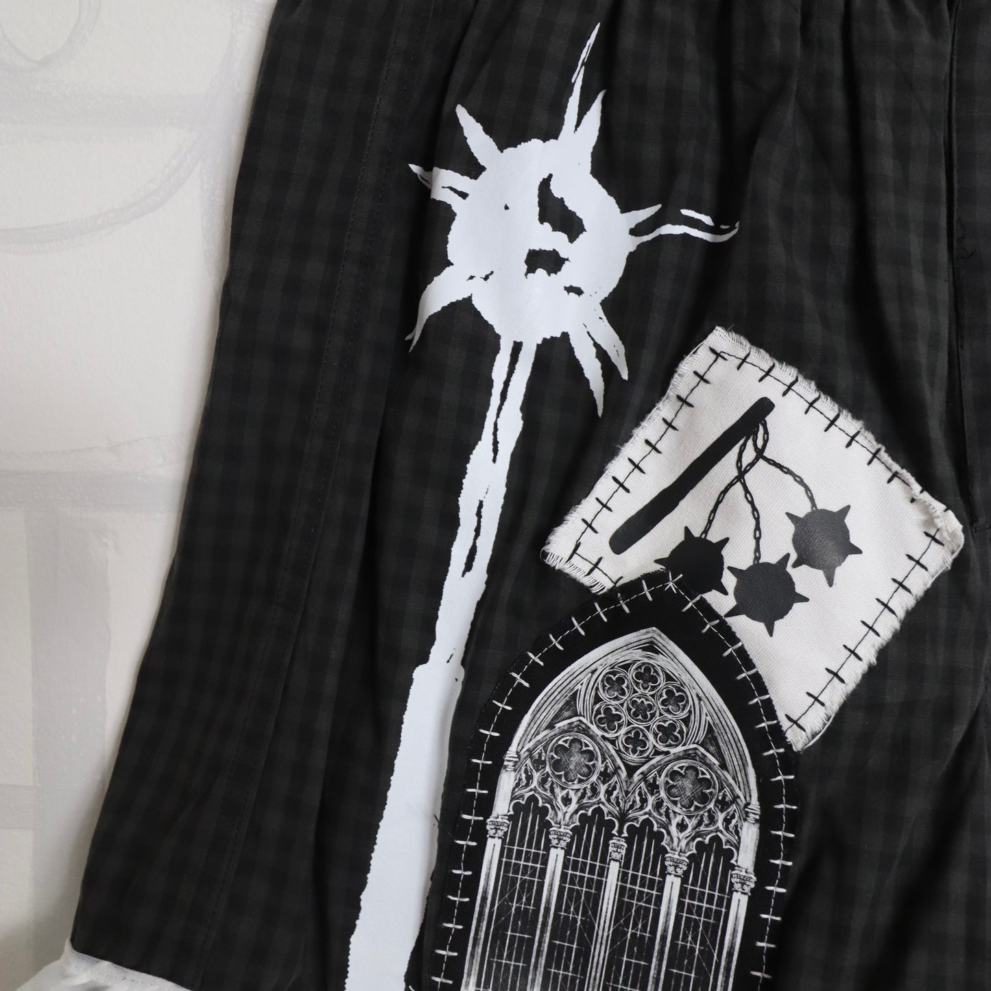 ✶ 1/1 Patched boxer shorts ✶ M / UK10 / US6 / EU38