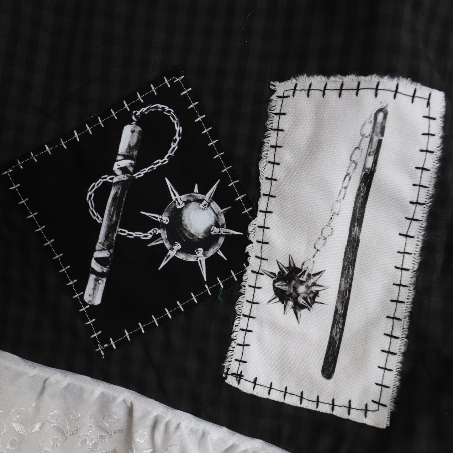 ✶ 1/1 Patched boxer shorts ✶ M / UK10 / US6 / EU38