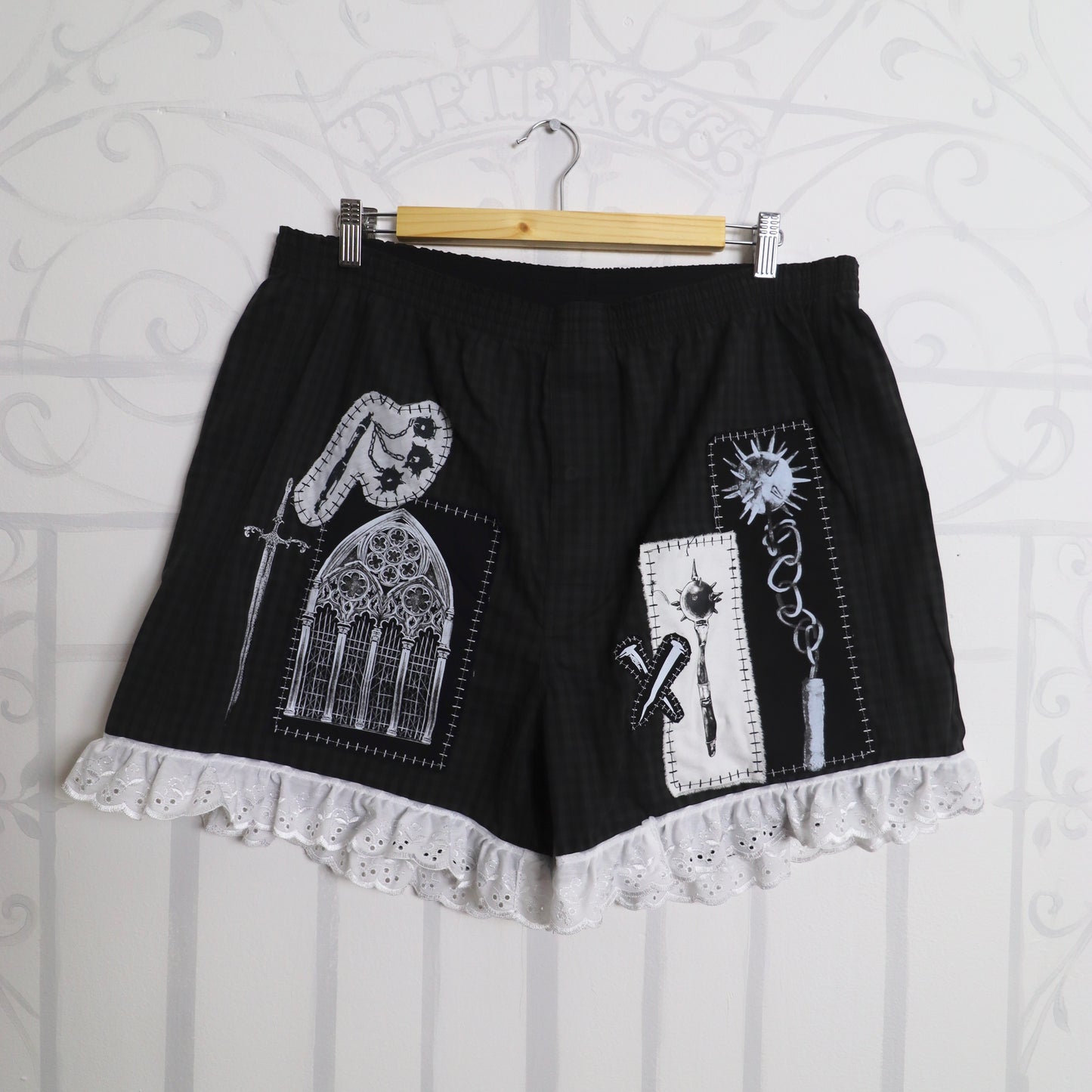 ✶ 1/1 Patched boxer shorts ✶ 2XL / UK16 / US12 / EU44