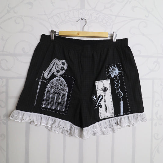 ✶ 1/1 Patched boxer shorts ✶ 2XL / UK16 / US12 / EU44