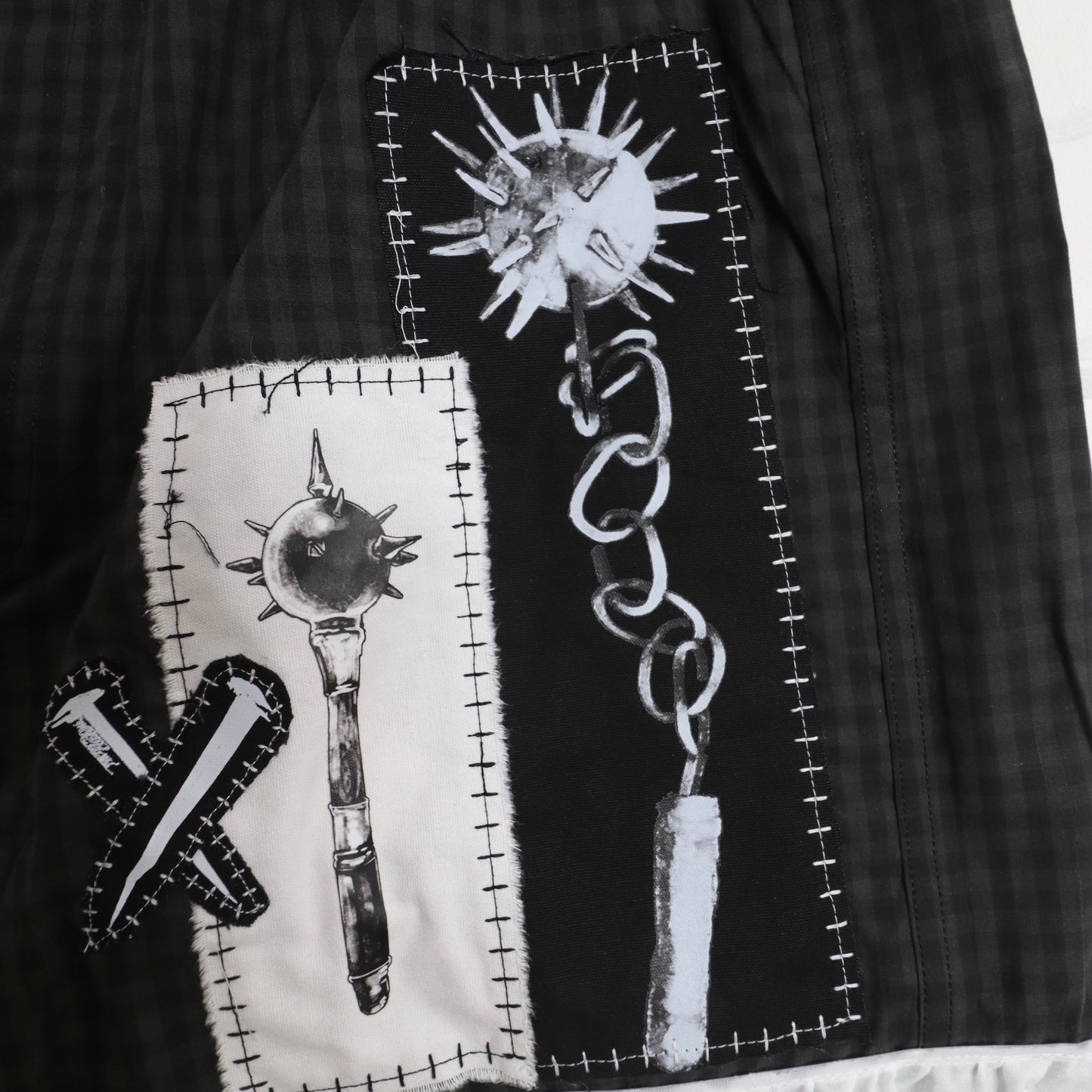 ✶ 1/1 Patched boxer shorts ✶ 2XL / UK16 / US12 / EU44