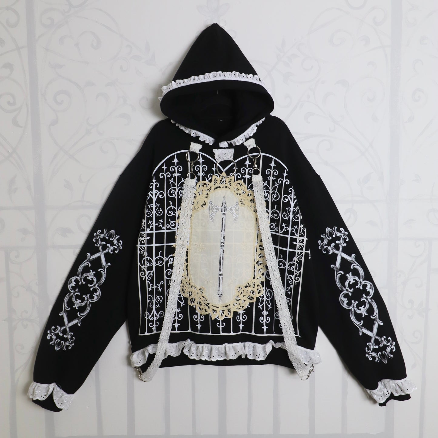 ✶ Medieval filagree hoodie ✶ Size 2XL