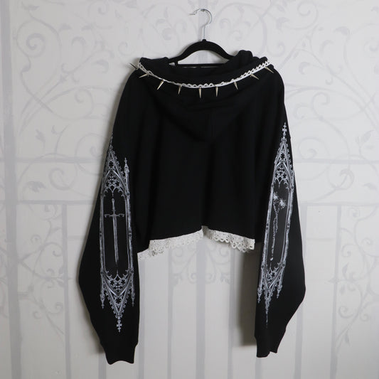 ✶ Gothic architecture hoodie ✶ Size L