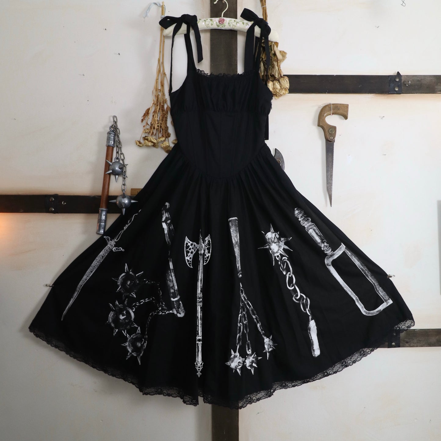 ✶ Occasus Midaxi weapon print dress ✶ style 1