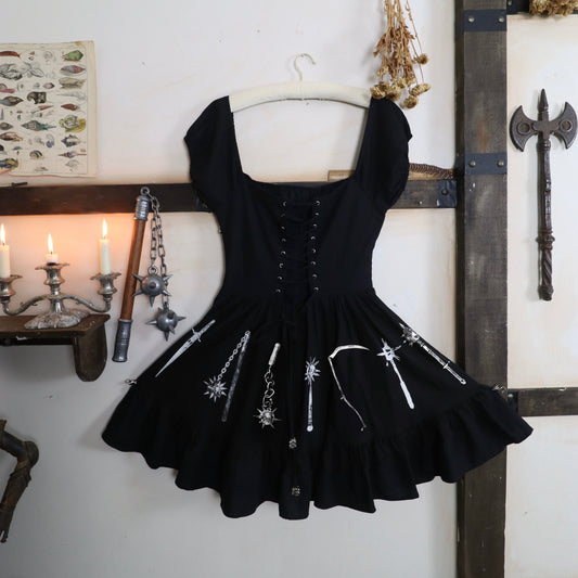 ✶ Oriana Mini weapon print dress ✶