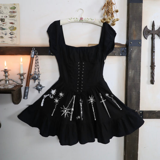 ✶ Oriana Mini weapon print dress ✶