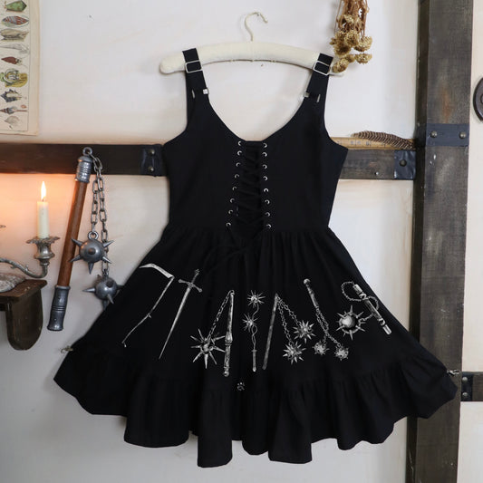 ✶Letum Mini weapon print Dress✶