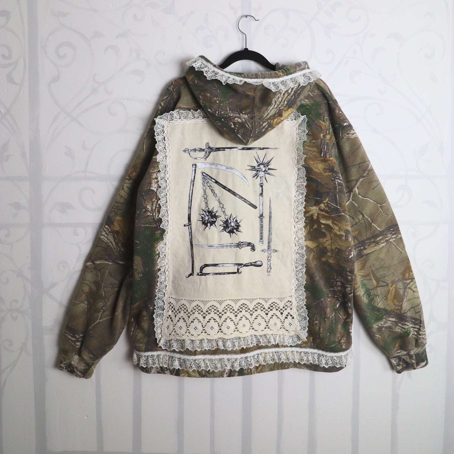 ✶ Southern Gothic zip up hoodie ✶ Size XXL