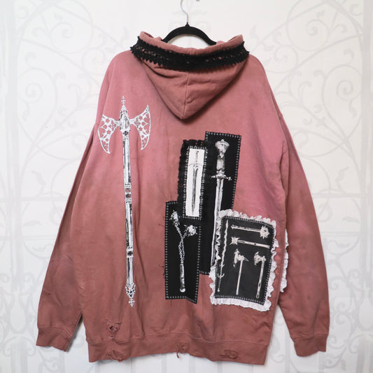 ✶ Pink weaponry hoodie ✶ Size 2XL