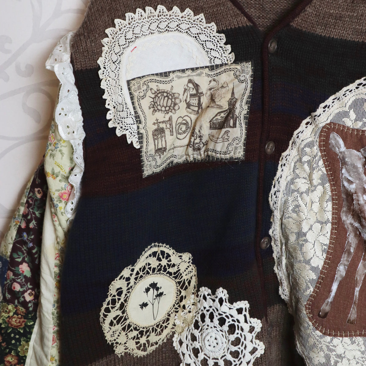 ✶Southern Gothic fawn cardigan ✶ Size L