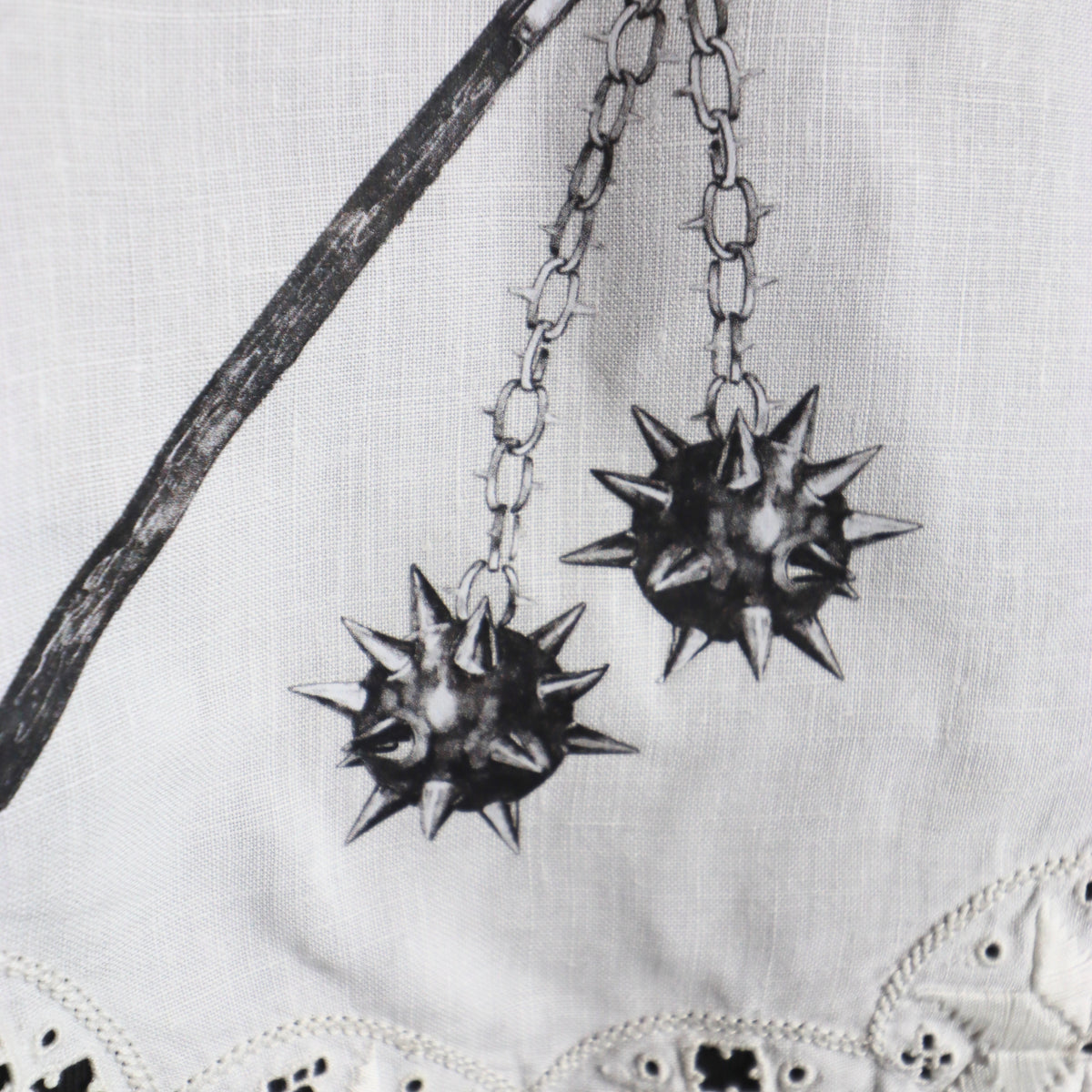 ✶Mystery weaponry Doily cropped t-shirt✶